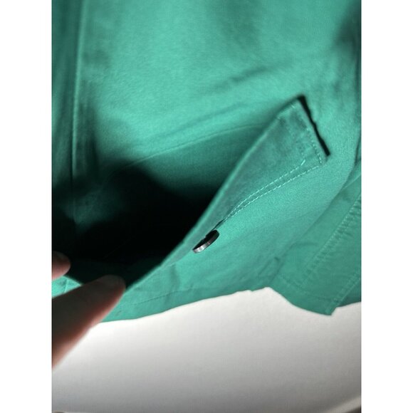 Motto Long Sleeve Button Front Dark Green Jacket w/ Pleat Detailing Size Medium - Picture 4 of 12